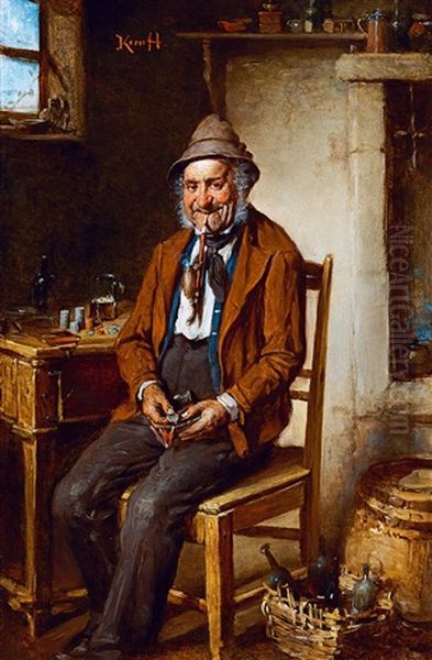 The Deserved Reward Oil Painting by Hermann Kern