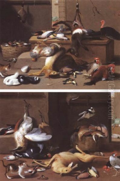 Trophees De Chasse Oil Painting by Jan van Kessel the Younger