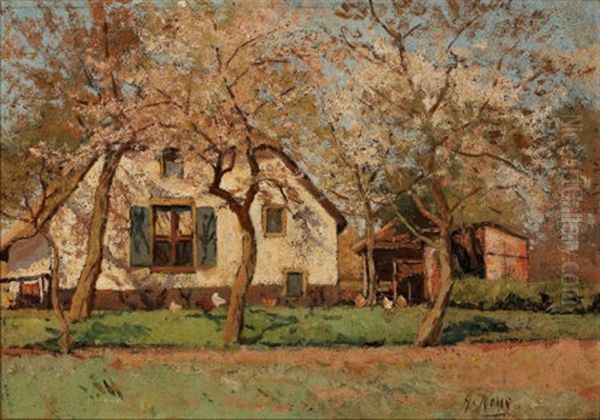 The Farm House Oil Painting by Adriaan Keus