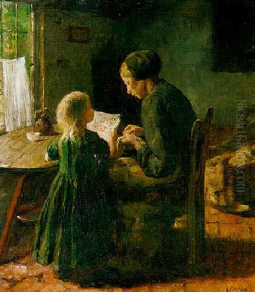 The Young Artist Oil Painting by Jacob Simon Hendrik Kever