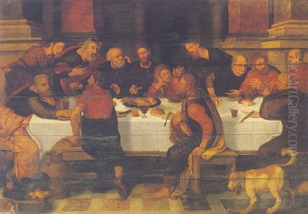 The Last Supper Oil Painting by Willem Adriaensz Key