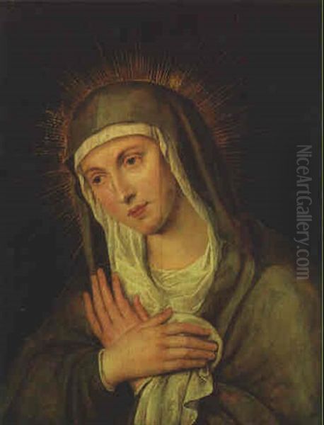 The Madonna Oil Painting by Willem Key