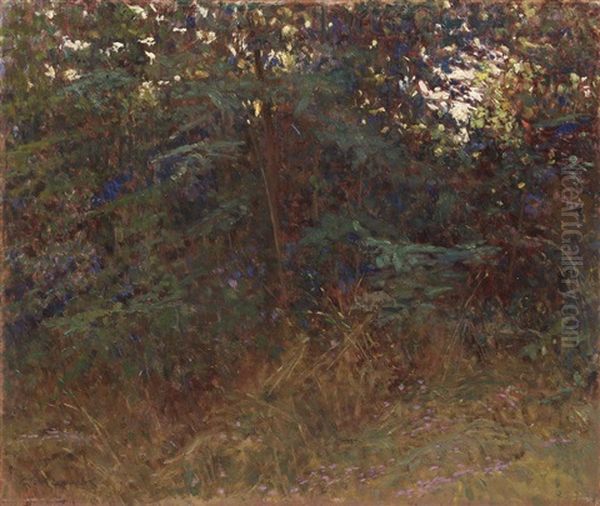 Angolo Di Bosco Oil Painting by Giorgio Kienerk