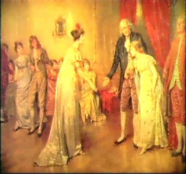 Her First Ball Oil Painting by George Goodwin Kilburne
