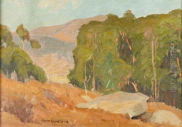 Distant Hills (+ 2 Others, Various Sizes; 3 Works) Oil Painting by Aaron Edward Kilpatrick
