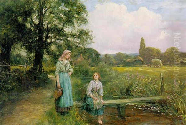 Mid-day Rest Oil Painting by Henry John Yeend King
