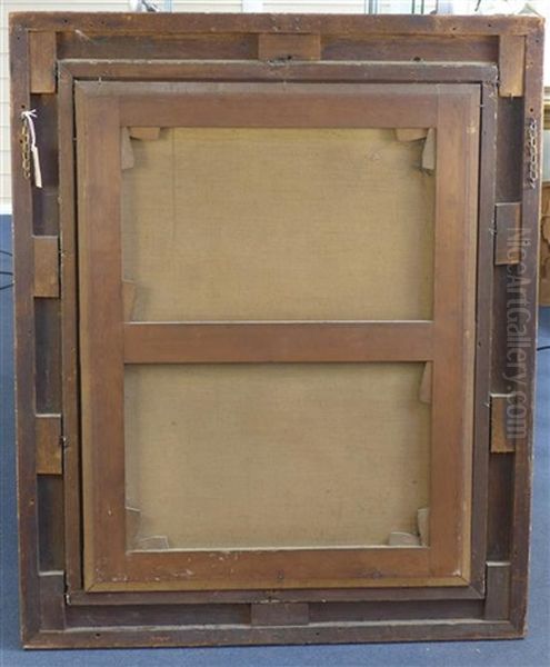 The Labourer's Return; Cottage Interior With Young Family Oil Painting by Frederick Gerald Kinnaird