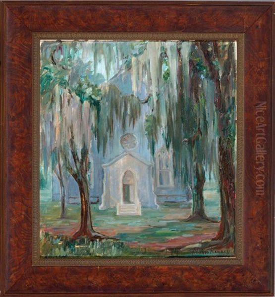 Grace Episcopal Church, St. Francisville Oil Painting by Alberta Kinsey