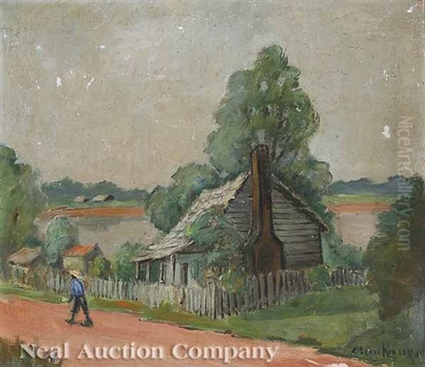 Along The Cane River, Natchitoches Oil Painting by Alberta Kinsey