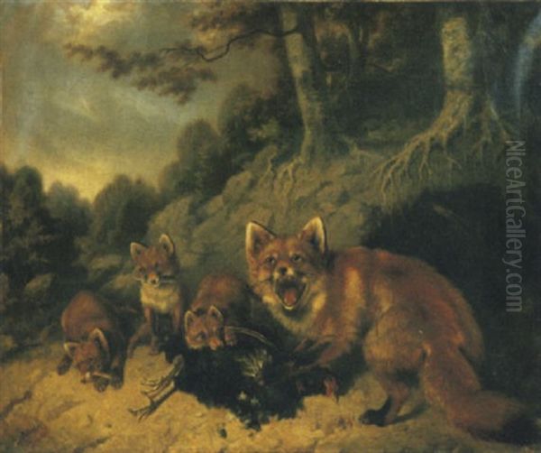Volpi Oil Painting by Carl Fredrik Kiorboe