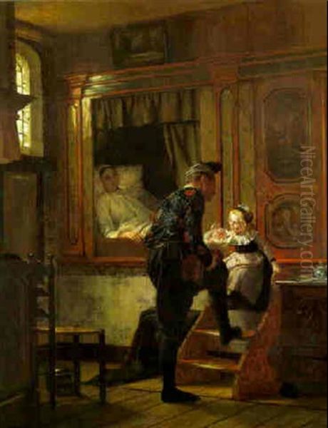 Familiengluck Oil Painting by Otto Kirberg
