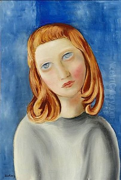 Portratt Av Ung Furste Oil Painting by Jean Kisling
