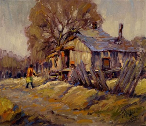 The Cabin Oil Painting by Frank Klepper
