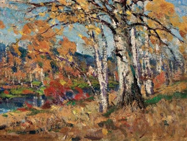 Autumn Glory Oil Painting by Farquhar McGillivray Strachen Knowles