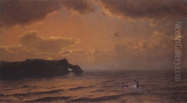 Delphine Oil Painting by Benes (Benesch) Knuepfer