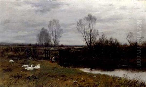Fruhling Oil Painting by Roman Kochanowski