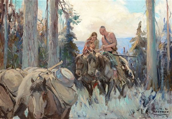 Toward A Life Of Their Own Oil Painting by William Henry Dethlef Koerner