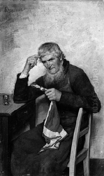Der Vergesliche Alte Oil Painting by Franz Kops