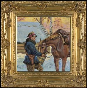 Ulan Watering His Horse