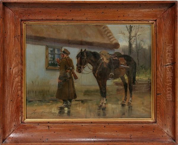 Untitled Oil Painting by Jerzy Kossak