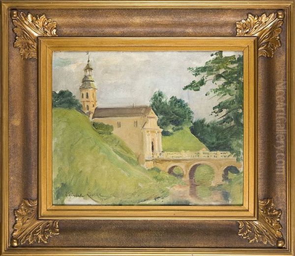 Wjazd Do Nieswieza Oil Painting by Woiciech Ritter Von Kossak