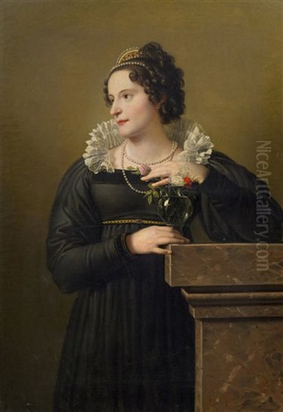 Bildnis Florentina Troclet-fautz Oil Painting by Johann-Peter Krafft