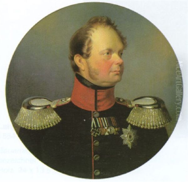 Konig Friedrich Wilhelm Iv. Von Preusen Oil Painting by Franz Krueger