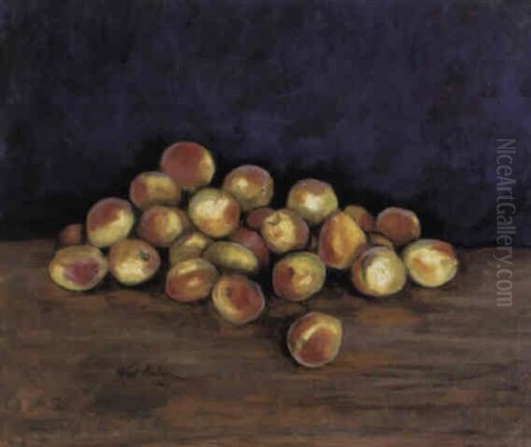Peaches Oil Painting by Walt Kuhn