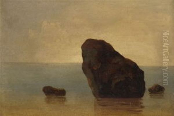Vor Sonnenaufgang Am Meer Oil Painting by Carl Robert Kummer