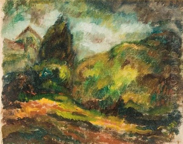 Landscape Oil Painting by Yasuo Kuniyoshi