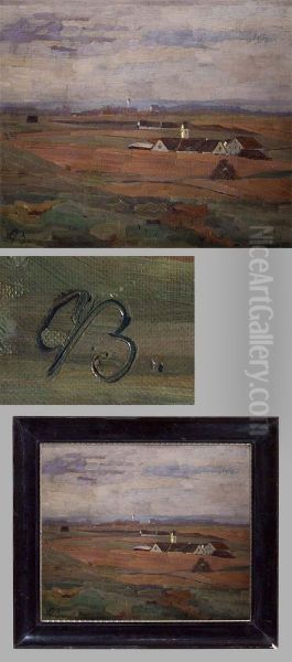 Ansicht Von Dachau Oil Painting by Giulio Beda