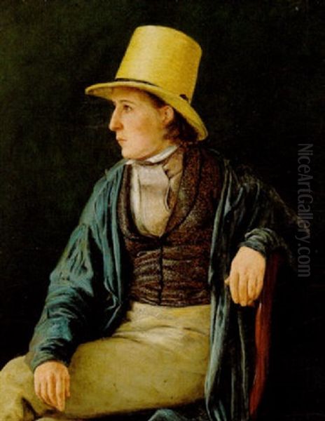Portraet Af Kunstnerens Bror Oil Painting by Vilhelm Peter Karl Kyhn