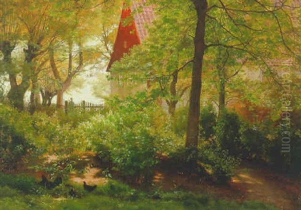 Parti Fra Rorvig Oil Painting by Vilhelm Kyhn