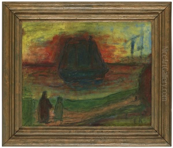 Stilla Morgon Oil Painting by Carl Kylberg