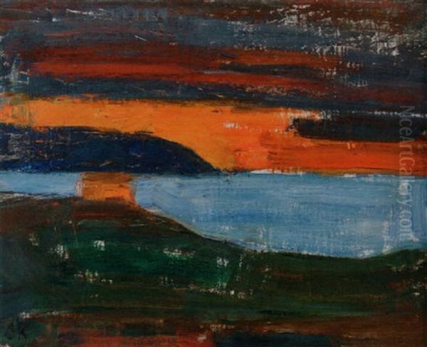 Aftonens Ljus Och Morker Oil Painting by Carl Kylberg