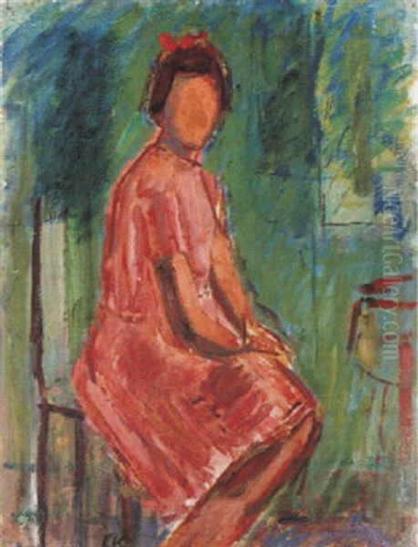 Britta Oil Painting by Carl Kylberg
