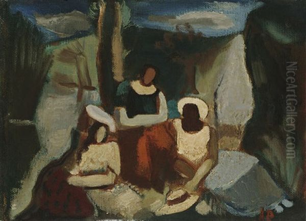 Le Repos Oil Painting by Amedee Marie Dominique Dubois de La Patelliere