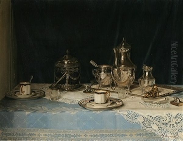 Le Bain Rustique Oil Painting by Eugene Laermans