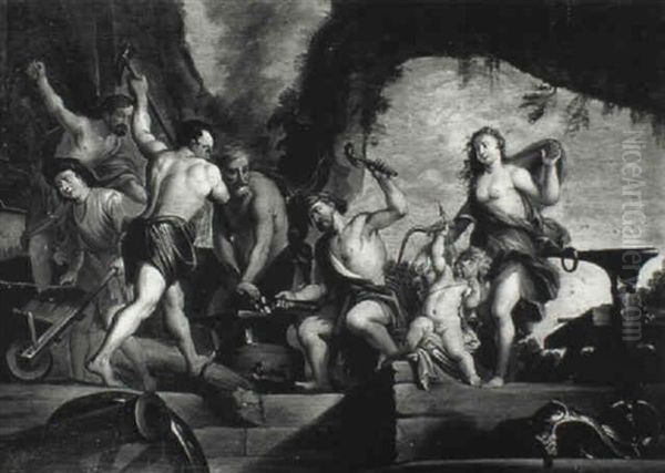 Venus At The Forge Of Vulcan Oil Painting by Gerard de Lairesse