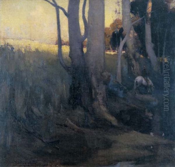 The Heart Of The Bush Oil Painting by George Washington Lambert