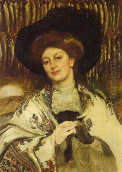 Kitty Powell Oil Painting by George Washington Lambert