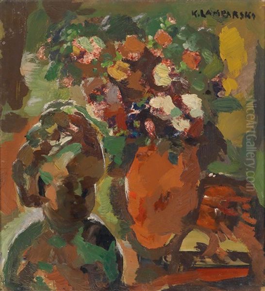 Terracot (stilleben) Oil Painting by Karl Lamparski