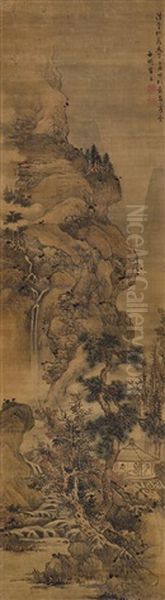 Quiet Valley Oil Painting by  Lan Meng