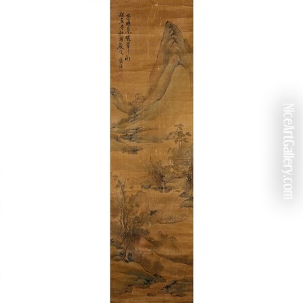 A Chinese Painting Of Landscape Oil Painting by  Lan Ying