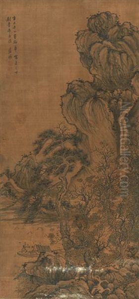 A Chinese Painting Of Landscape Oil Painting by  Lan Ying