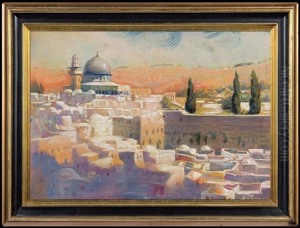 Jerusalem Oil Painting by Adolf, Abraham Behrman