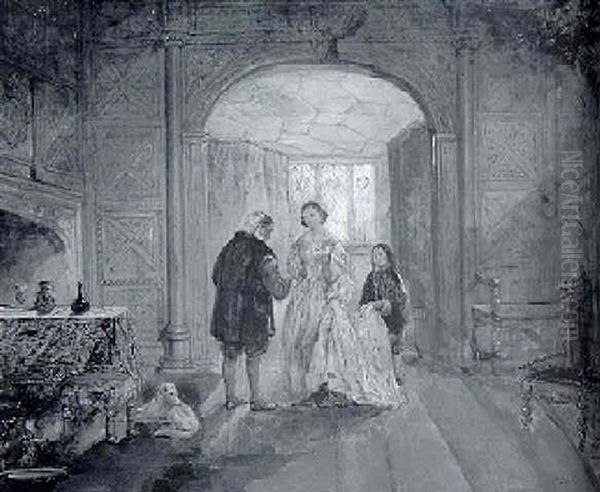 The Greeting Oil Painting by Charles Landseer
