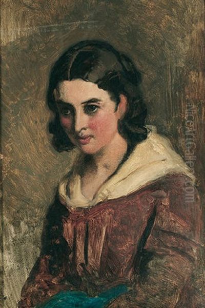 A Highland Maiden Oil Painting by Sir Edwin Henry Landseer