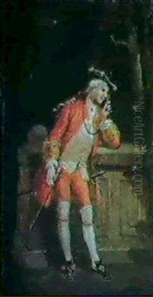 Le Dandy Oil Painting by Francois-Louis Lanfant