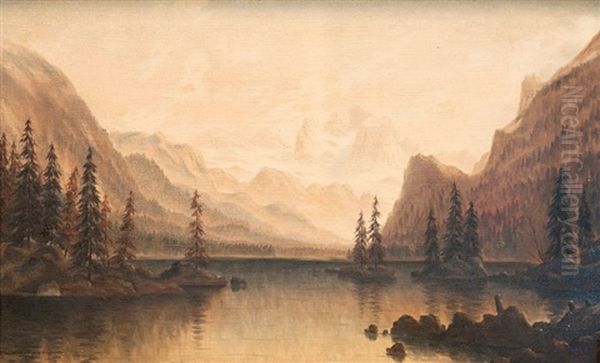 Seelandschaft Oil Painting by Julius Langer